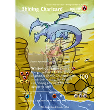 Shining Charizard 107/105 Neo Destiny Extended Art Custom Pokemon Card Silver Holographic