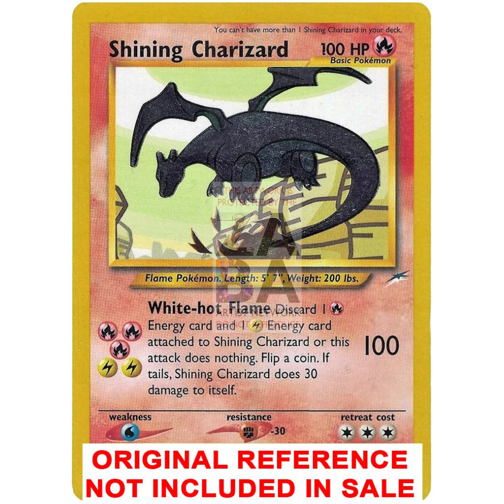 Shining Charizard 2018 Extended Art Custom Pokemon Card - ZabaTV
