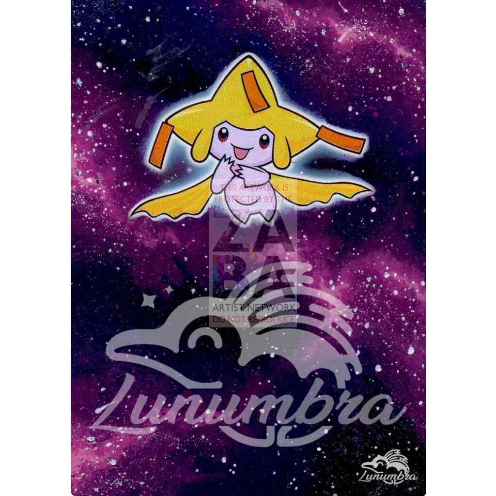 Shining Jirachi 42-73 Legends Extended Art Custom Pokemon Card Textless Silver Holographic