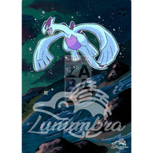 Shining Lugia Sm82 Promo Extended Art Custom Pokemon Card Textless Silver Holographic