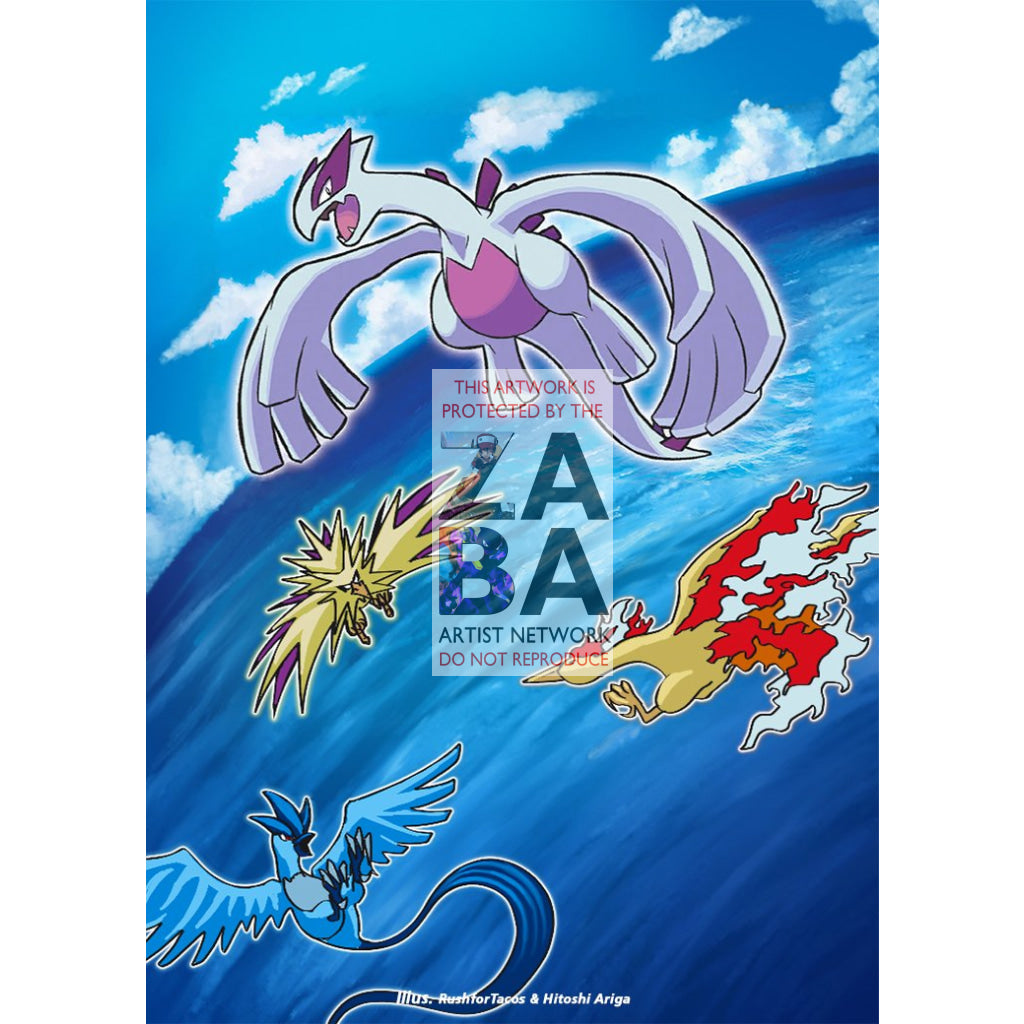 Shining Lugia SM82 Sun & Moon Promo Extended Art Custom Pokemon Card - ZabaTV