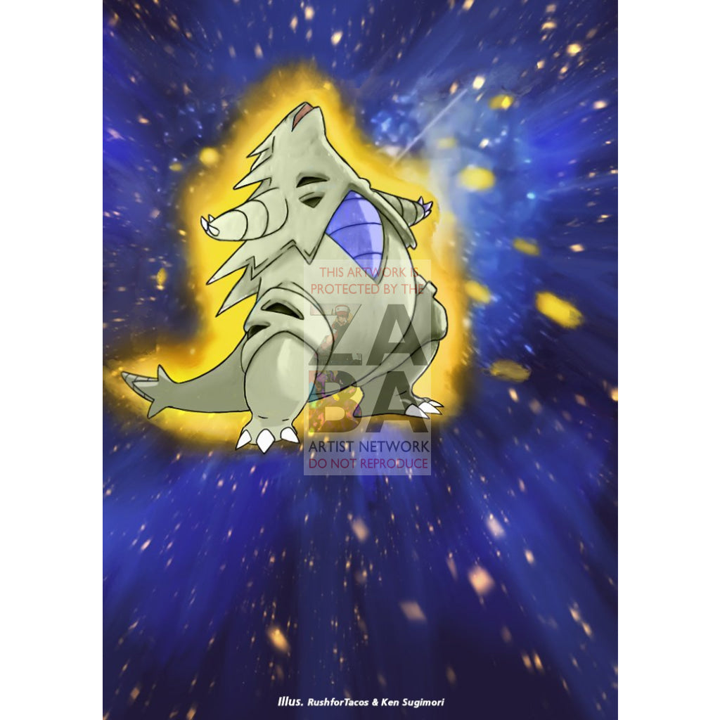 Shining Tyranitar 113/105 Neo Destiny Extended Art Custom Pokemon Card - ZabaTV