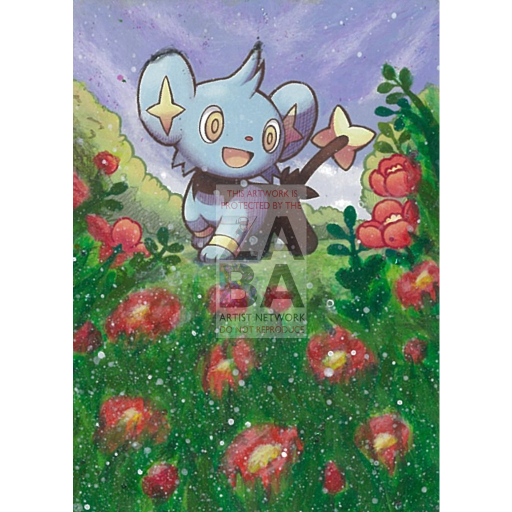 Shinx 98/124 Mysterious Treasures Extended Art Custom Pokemon Card Textless Silver Holographic