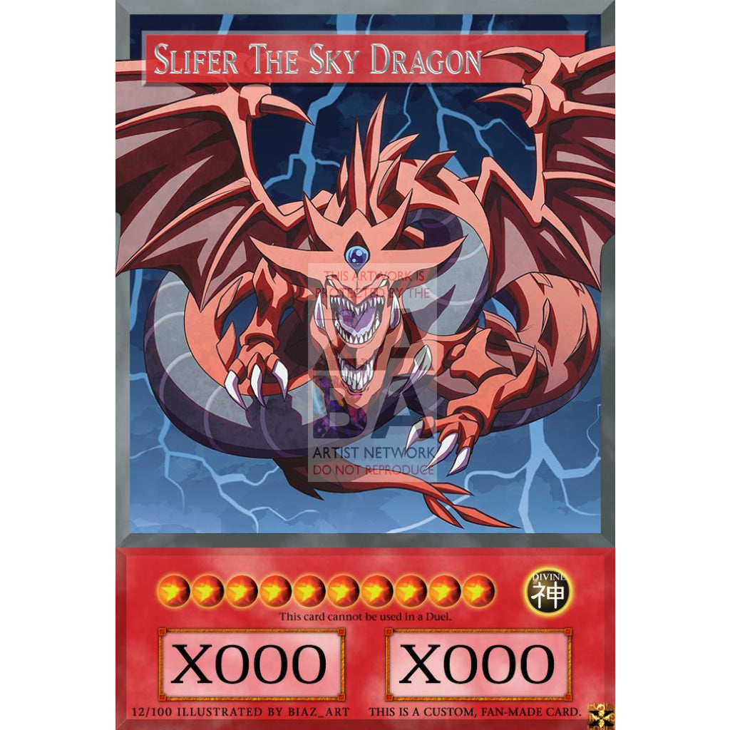 Slifer the Sky Dragon FULL ART ORICA - Custom Yu-Gi-Oh! Card - ZabaTV