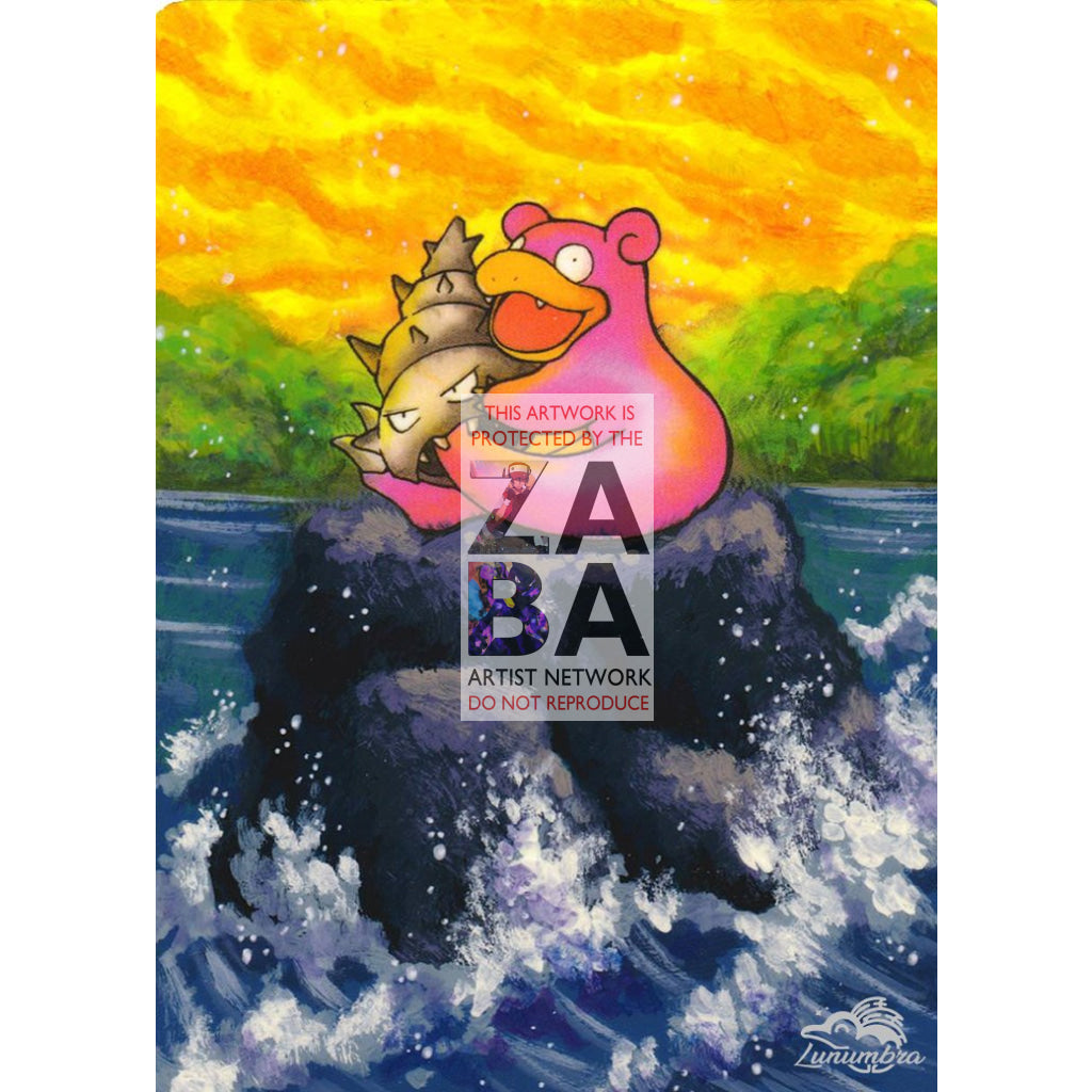 Slowbro 43/62 Fossil Extended Art Custom Pokemon Card - ZabaTV