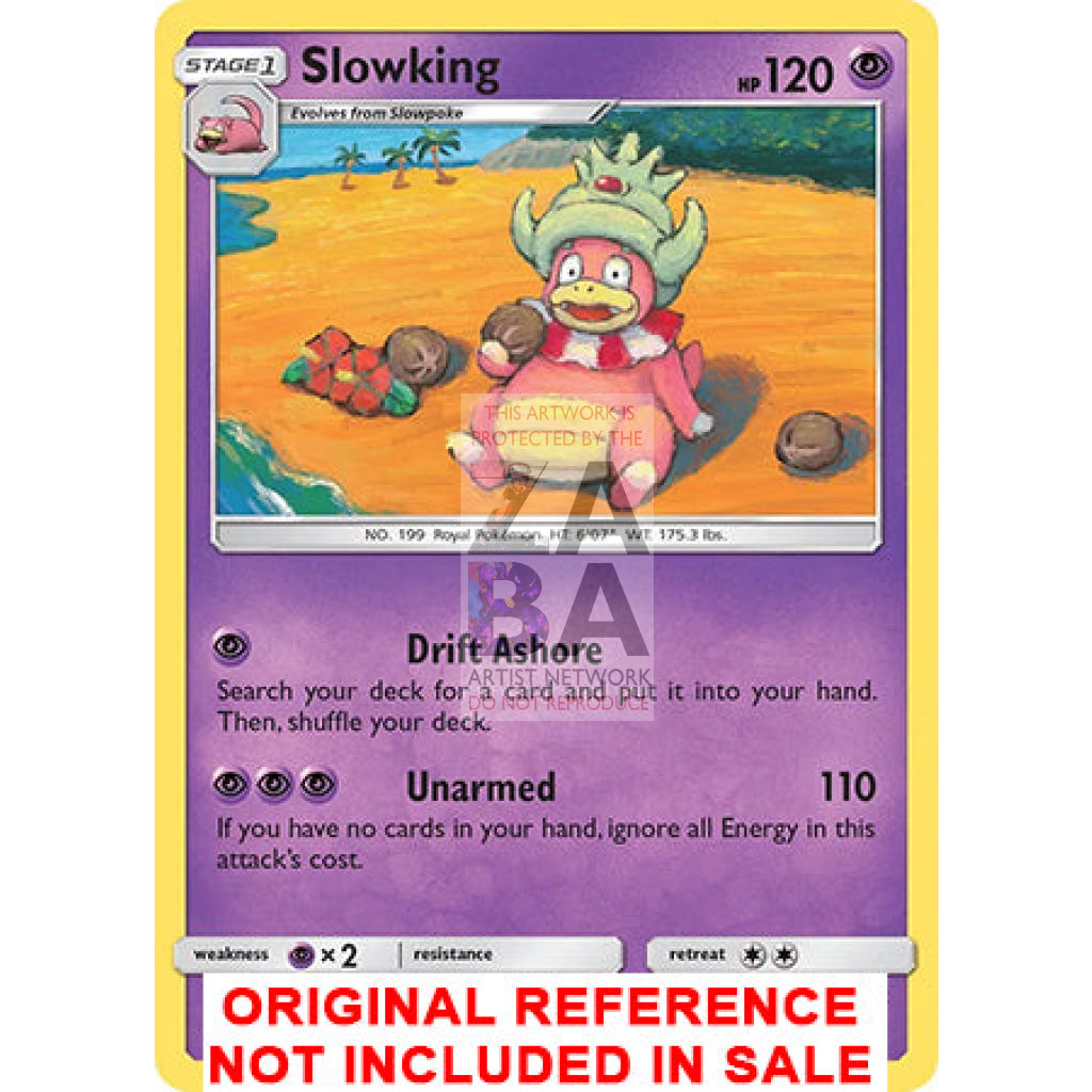 Slowking 48/147 Burning Shadows Extended Art Custom Pokemon Card - ZabaTV