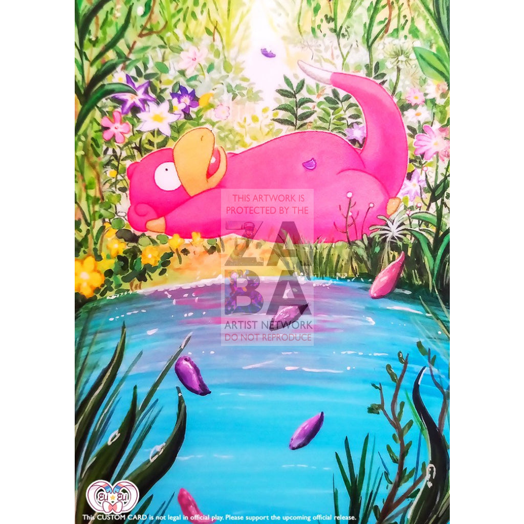 Slowpoke 48/145 Guardians Rising Extended Art Custom Pokemon Card - ZabaTV