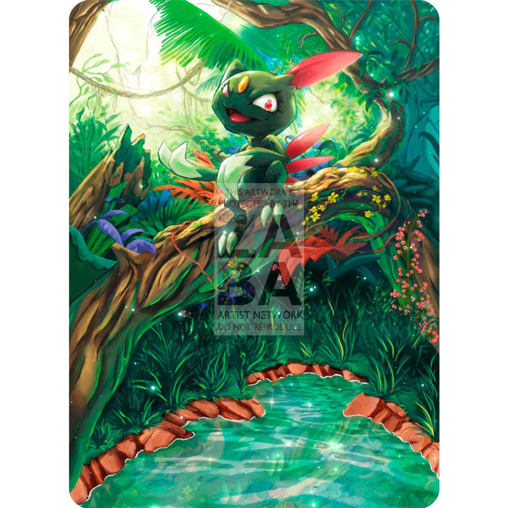 Sneasel 85/147 Burning Shadows Extended Art Custom Pokemon Card Silver Holographic Textless