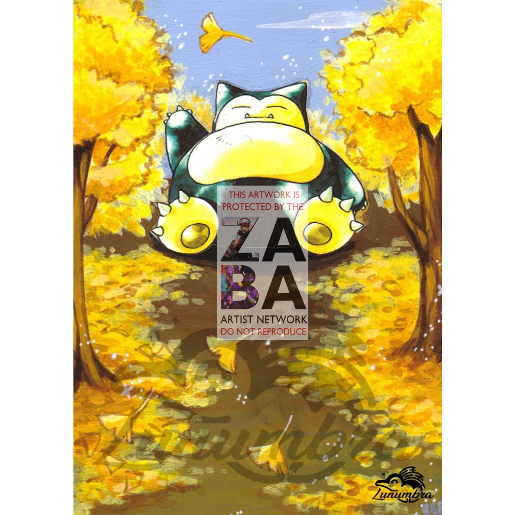 Snorlax 27/64 Jungle Set Extended Art Custom Pokemon Card - ZabaTV