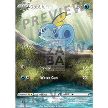 Sobble 55/202 Sword & Shield Extended Art Custom Pokemon Card Silver Foil / Just