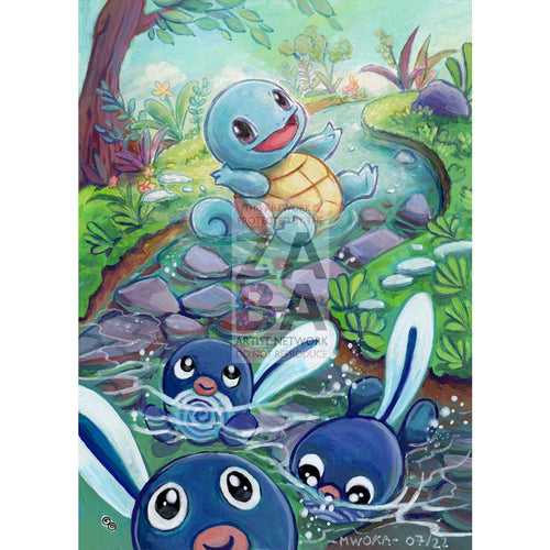 Squirtle 015 - 078 Pokemon Go Extended Art Custom Card