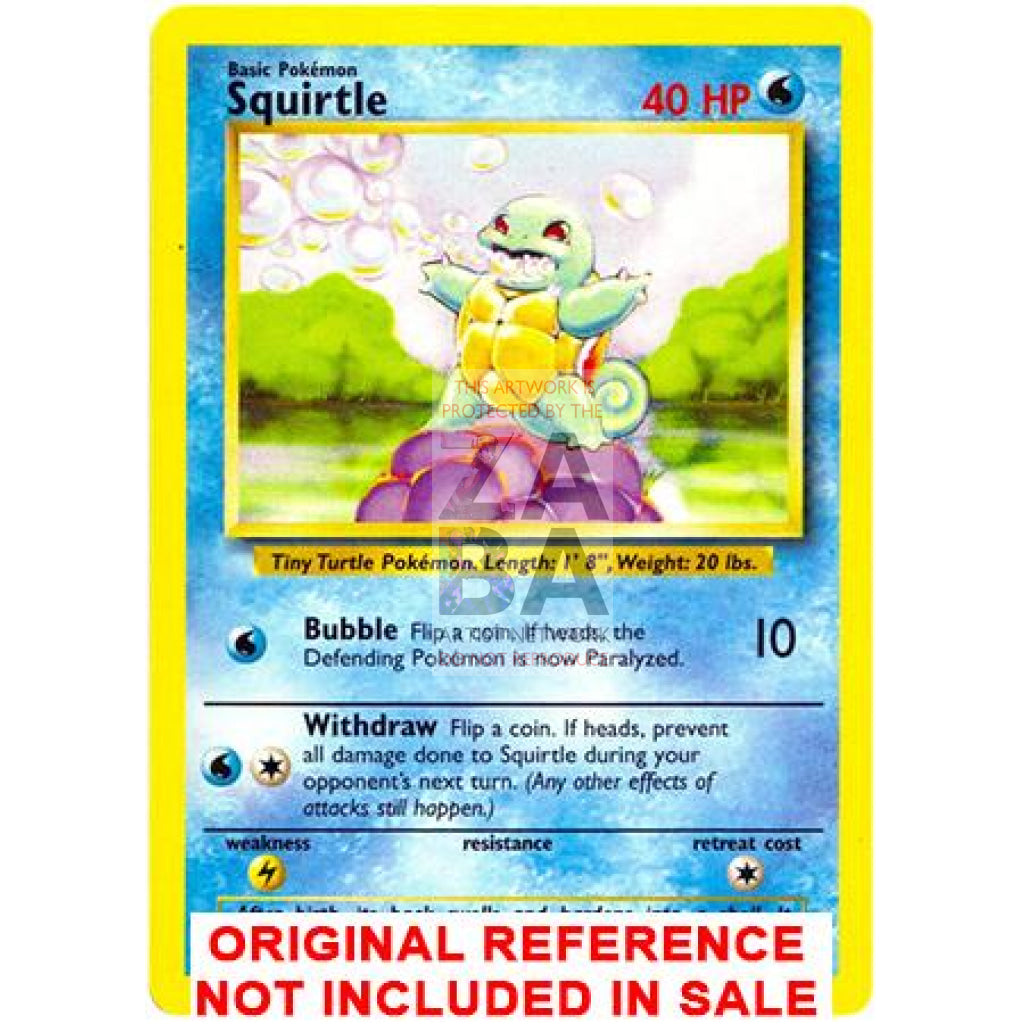 Squirtle 63/102 8"x10.5" Holographic Poster + Card Gift Set - ZabaTV