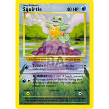 Squirtle 63/102 Base Set (+Text) Extended Art Custom Pokemon Card Silver Foil