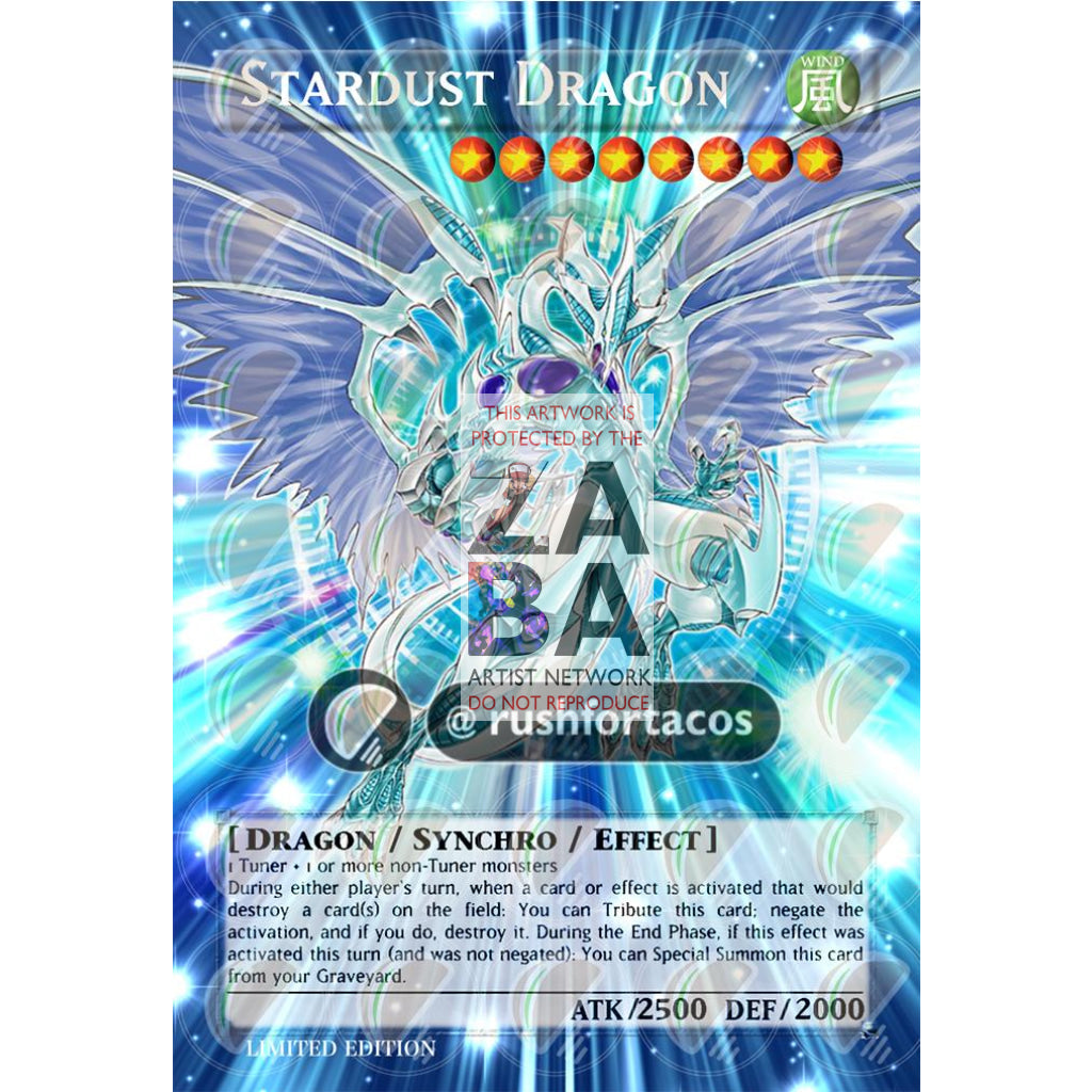 Stardust Dragon (Anniversary Art) Full Art ORICA - Custom Yu-Gi-Oh! Card - ZabaTV