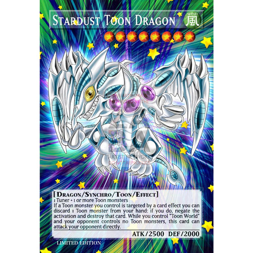 Stardust Toon Dragon Full Art Orica - Custom Yu-Gi-Oh! Card