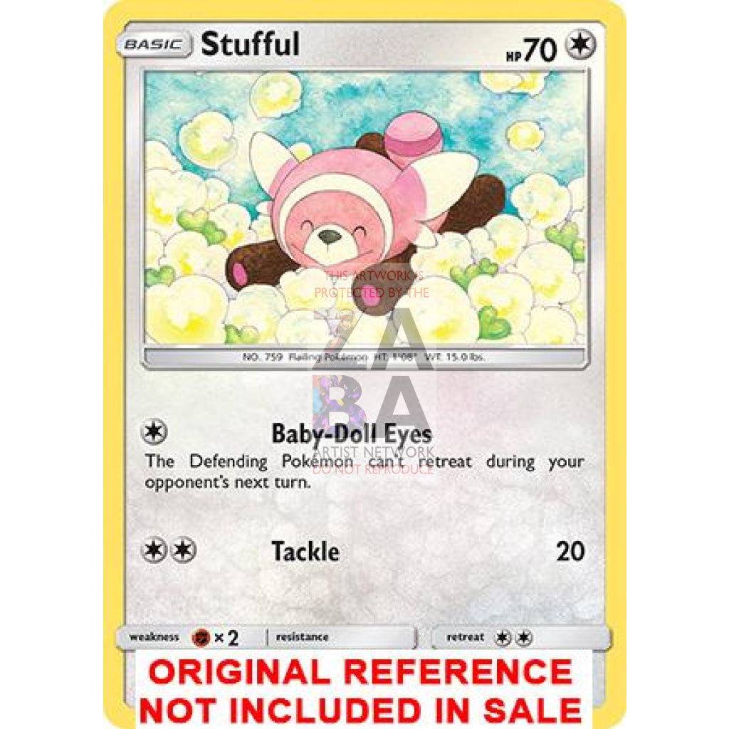 Stufful 110/147 Burning Shadows Extended Art Custom Pokemon Card - ZabaTV
