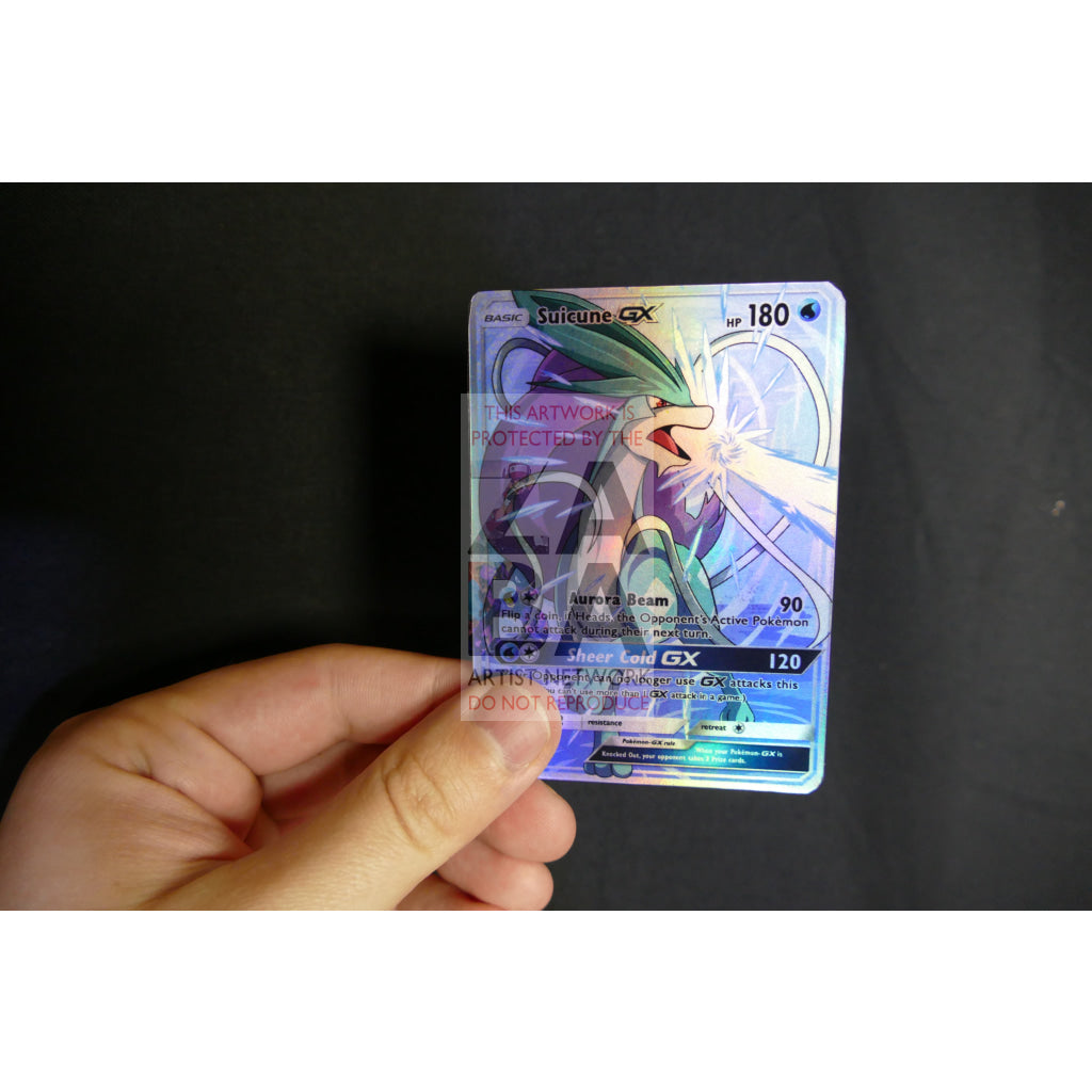 Suicune GX FULL ART Custom Pokemon Card - ZabaTV