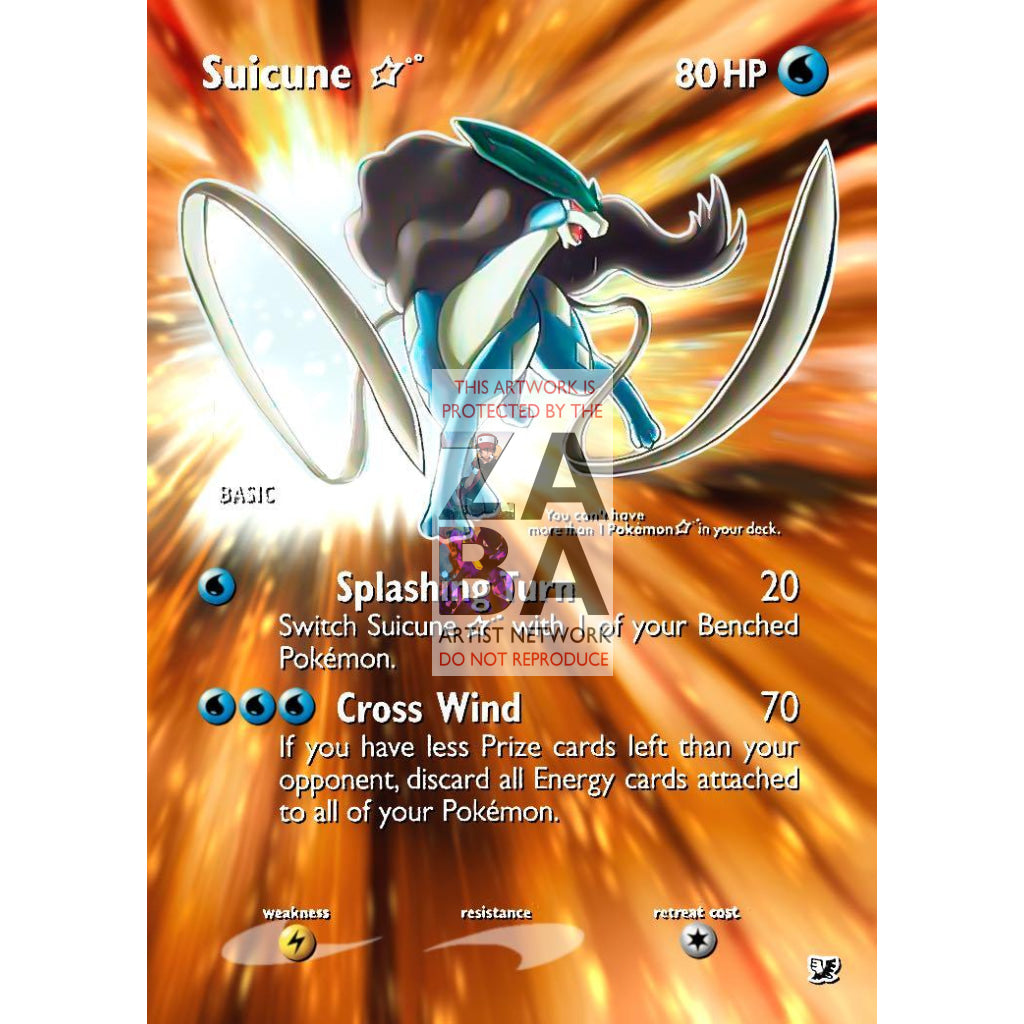 Suicune Star 115/115 Unseen Forces Extended Art Custom Pokemon Card - ZabaTV