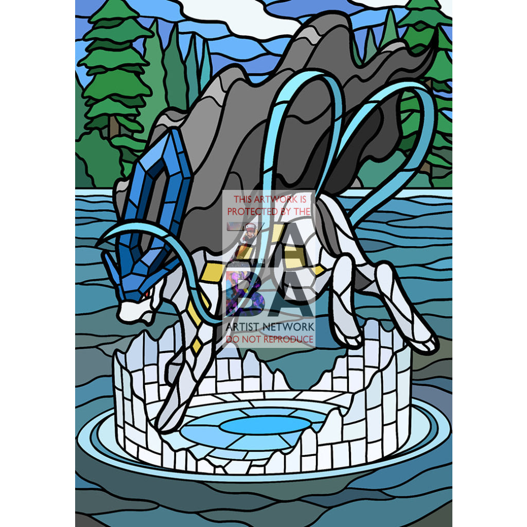 Suicune V Stained-Glass Custom Pokemon Card - ZabaTV