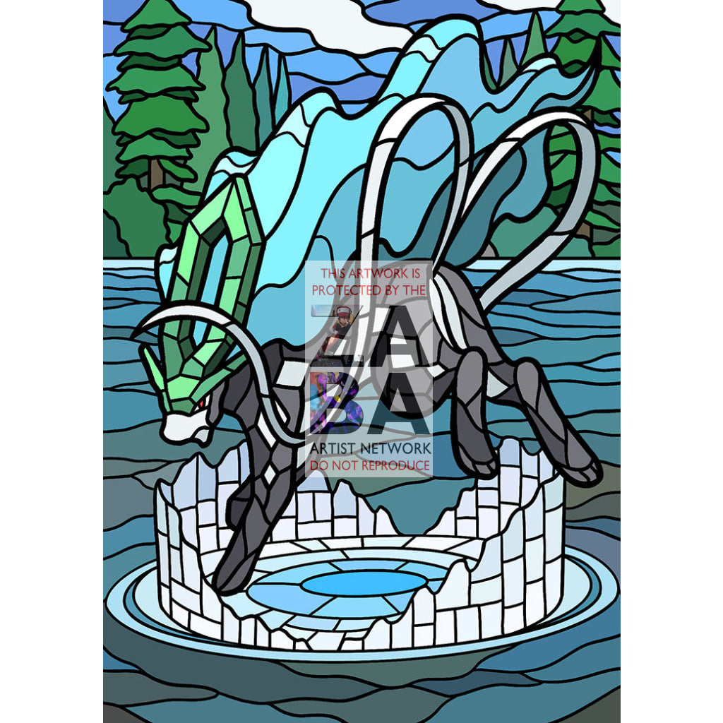 Suicune V Stained-Glass Custom Pokemon Card - ZabaTV