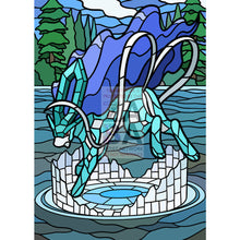 Suicune V Stained - Glass Custom Pokemon Card Shining Textless / Silver Foil