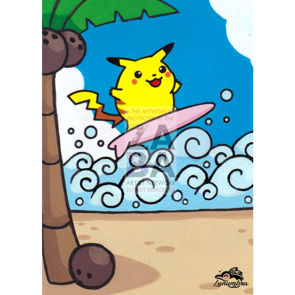 Surfing Pikachu Xy Evolutions 111/108 Extended Art Custom Pokemon Card