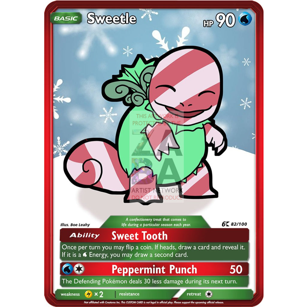 Sweetle (Pokemas Squirtle) Custom Pokemon Card - ZabaTV