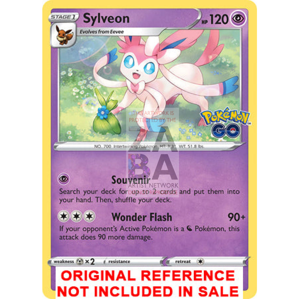 Sylveon 035/078 Pokemon GO Extended Art Custom Pokemon Card - ZabaTV