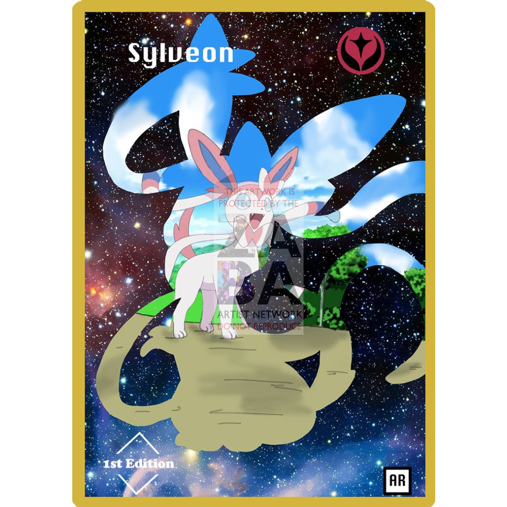 Sylveon Anime Silhouette (Drewzcustomcards) - Custom Pokemon Card