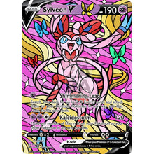 Sylveon V Stained-Glass Custom Pokemon Card