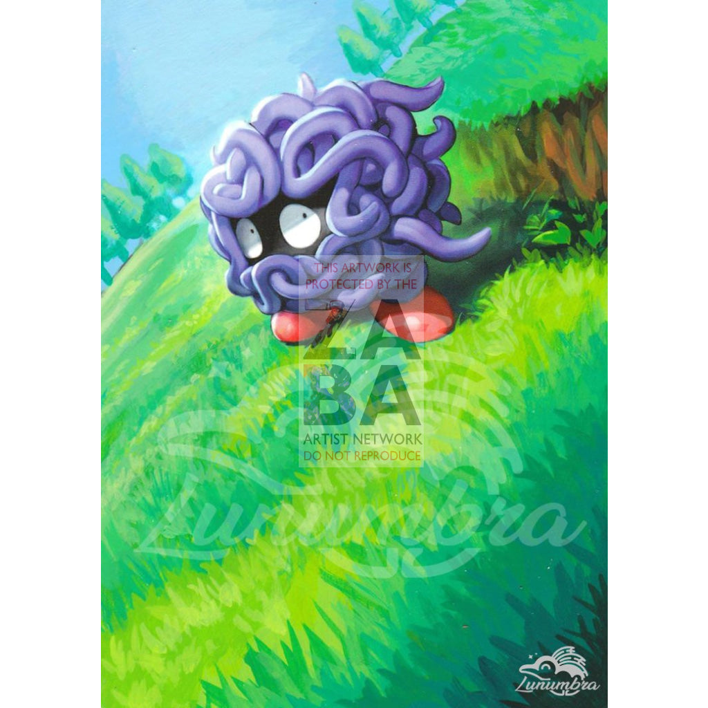 Tangela 4/160 Xy Primal Clash Extended Art Custom Pokemon Card Textless Silver Holographic
