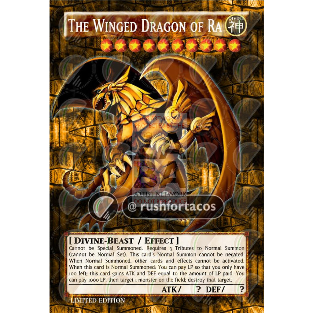 The Winged Dragon of Ra Full Art ORICA - Custom Yu-Gi-Oh! Card - ZabaTV