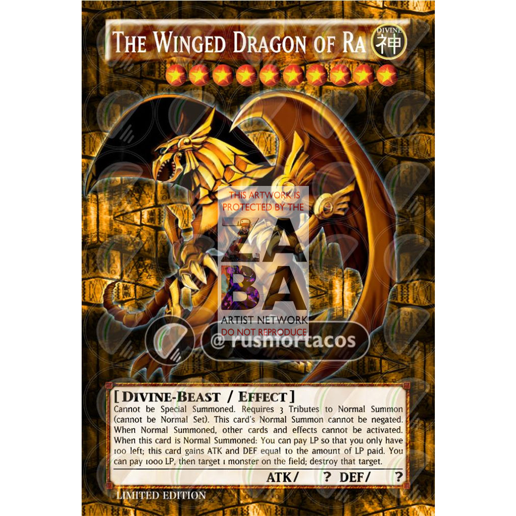 Hotsell THE WINGED DRAGON OF RA Yugioh (Limited edition)