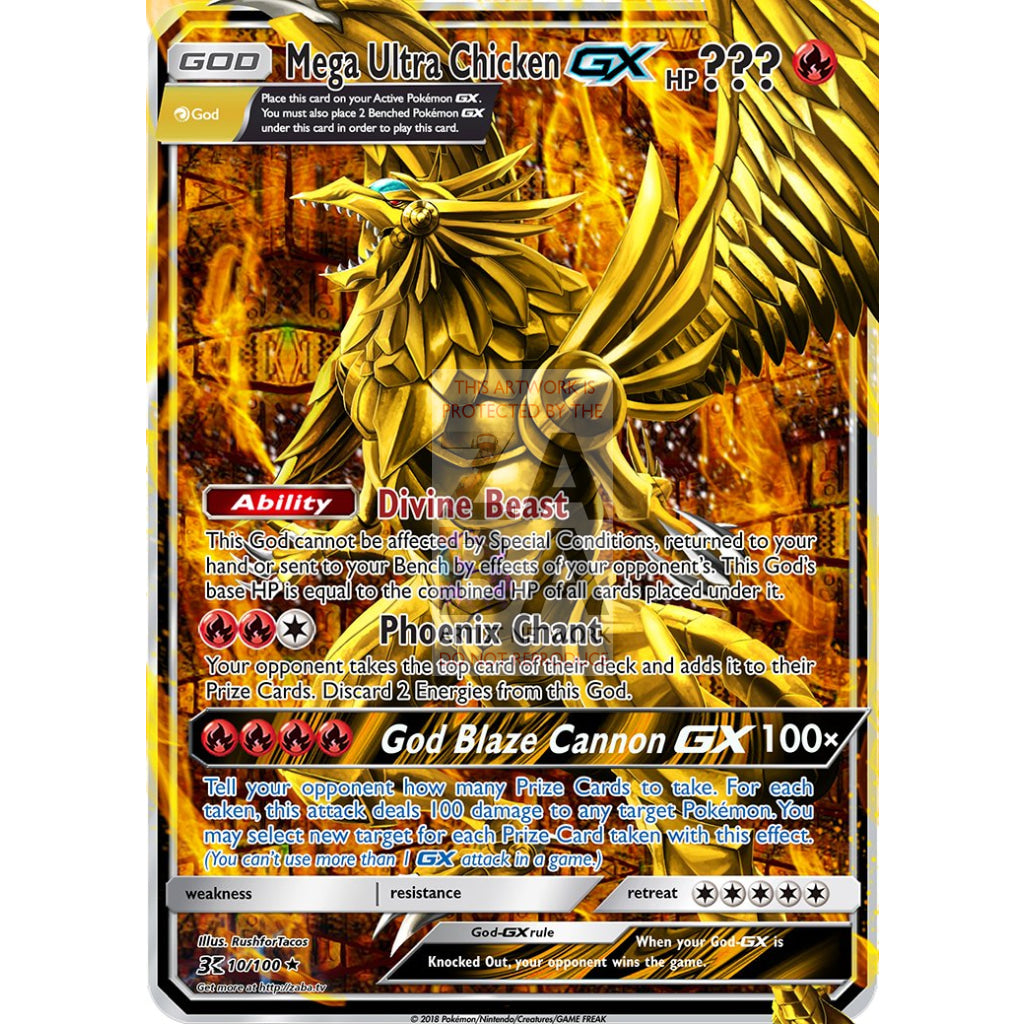 The Winged Dragon of Ra GX (Pokemon Yu-Gi-Oh! God Card Crossover) Custom Pokemon Card - ZabaTV