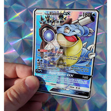Toon Blastoise Gx Custom Pokemon Card Uv Selective Holographic + Texture