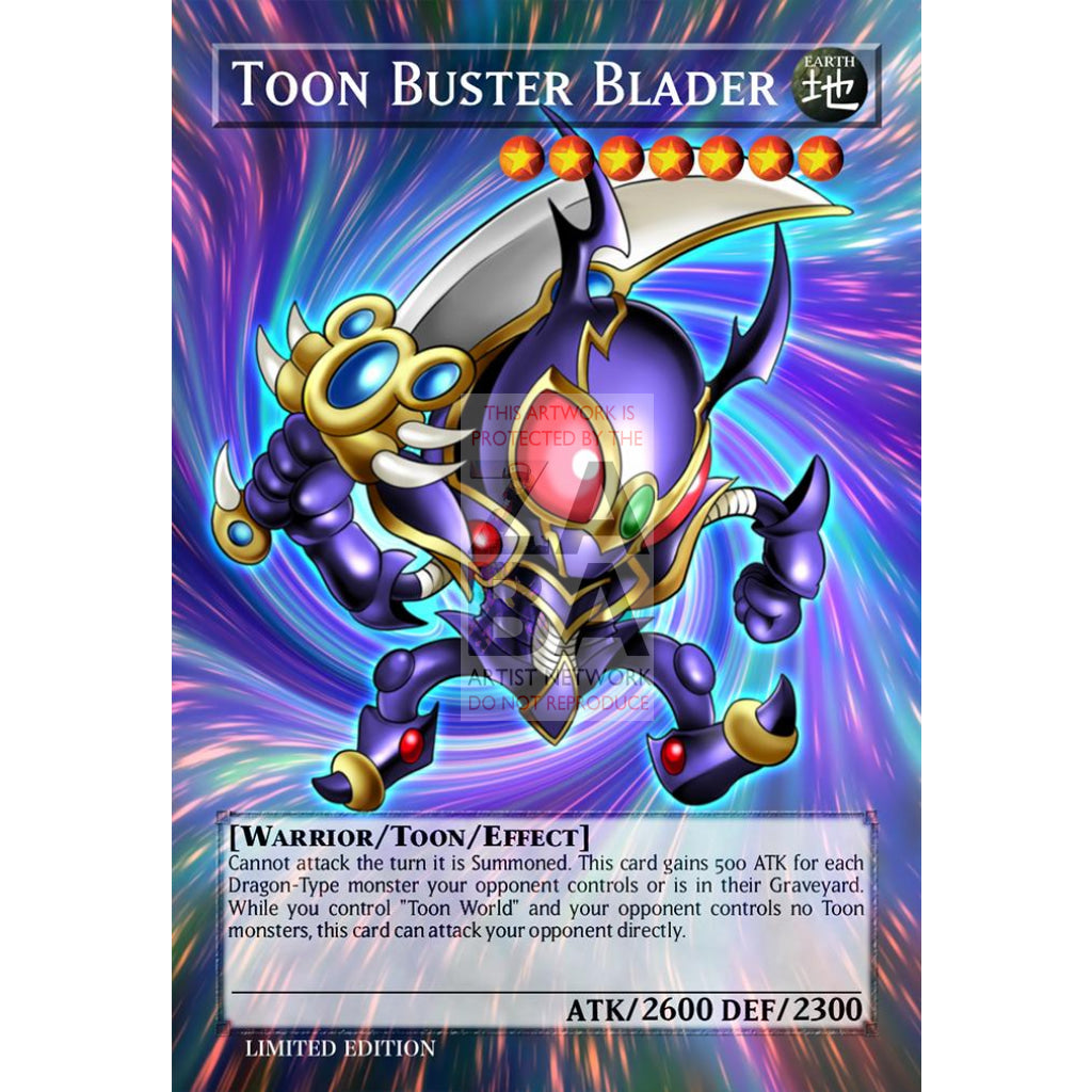 Toon Buster Blader V. 2 Full Art Orica - Custom Yu-Gi-Oh! Card
