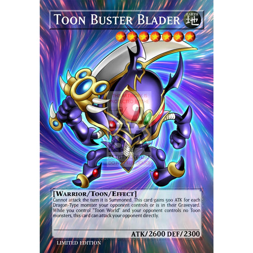 Toon Buster Blader V. 2 Full Art Orica - Custom Yu-Gi-Oh! Card