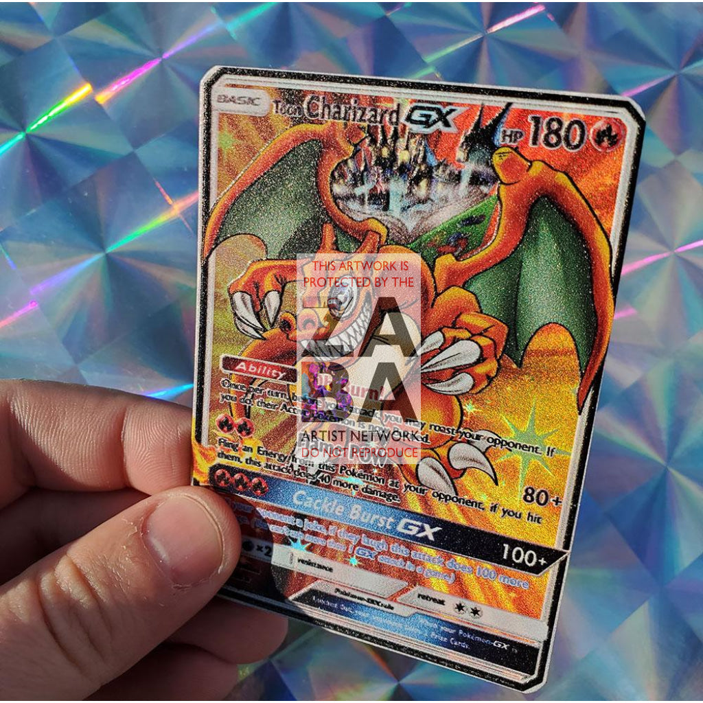 Toon Charizard GX Custom Pokemon Card - ZabaTV