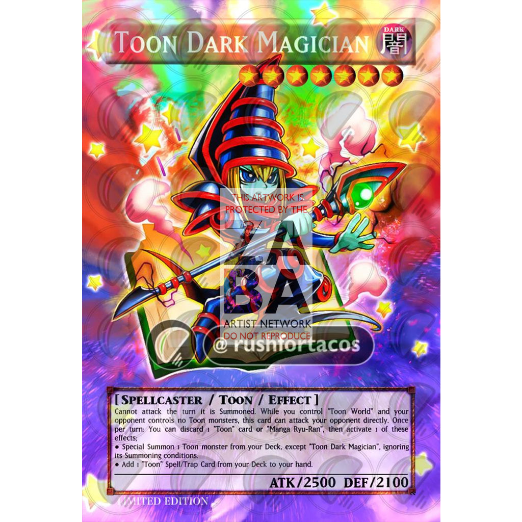 Toon Dark Magician Full Art ORICA - Custom Yu-Gi-Oh! Card - ZabaTV