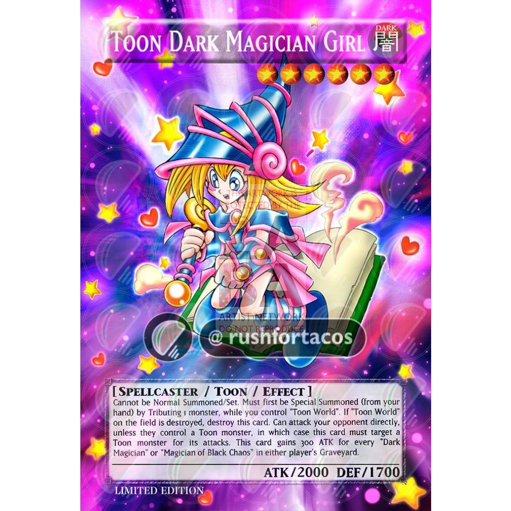 Toon Dark Magician Girl Full Art Orica - Custom Yu-Gi-Oh! Card