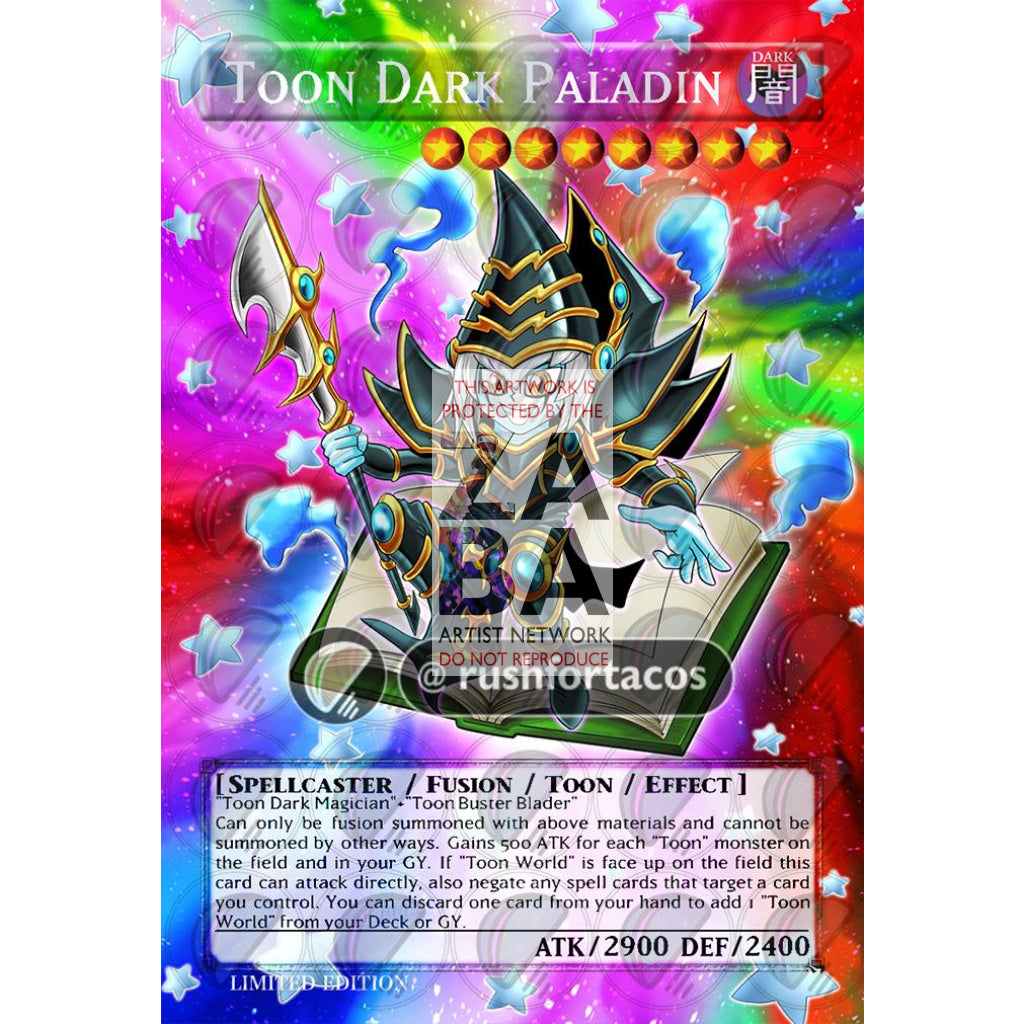 Toon Dark Paladin Full Art ORICA - Custom Yu-Gi-Oh! Card - ZabaTV