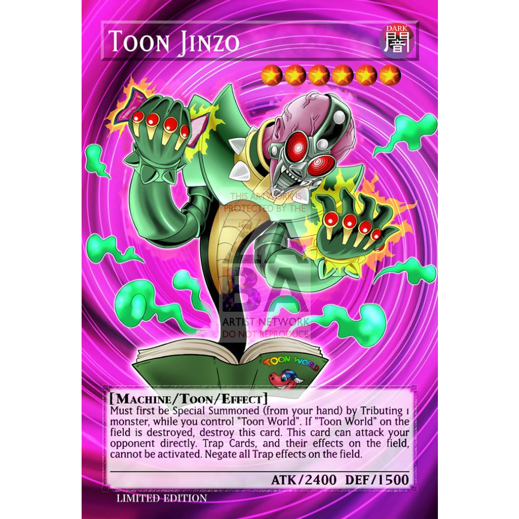 Toon Jinzo Full Art Orica - Custom Yu-Gi-Oh! Card