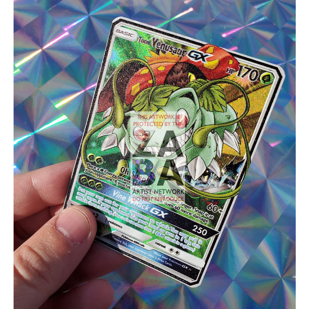 Toon Venusaur GX Custom Pokemon Card - ZabaTV