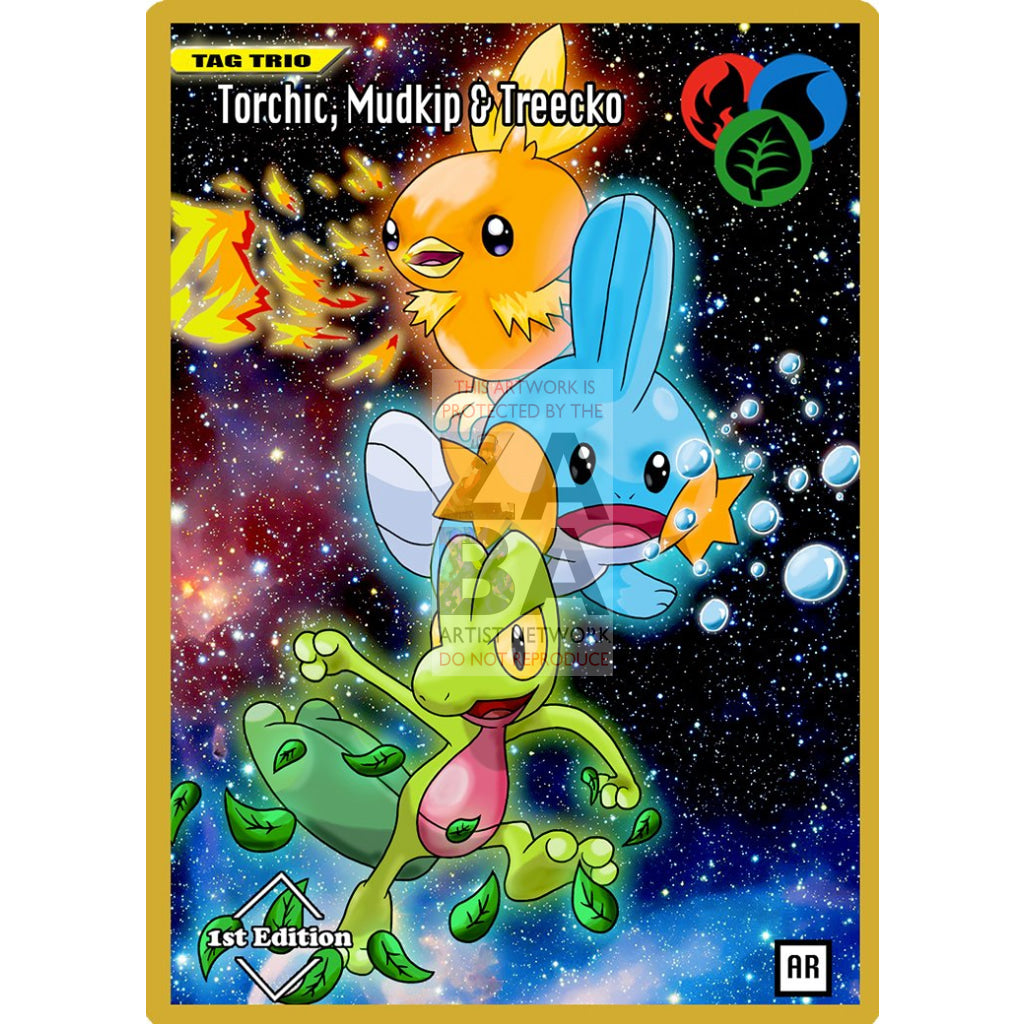 Torchic, Mudkip & Treecko Anime Silhouette (DrewzCustomCards) - Custom Pokemon Card - ZabaTV