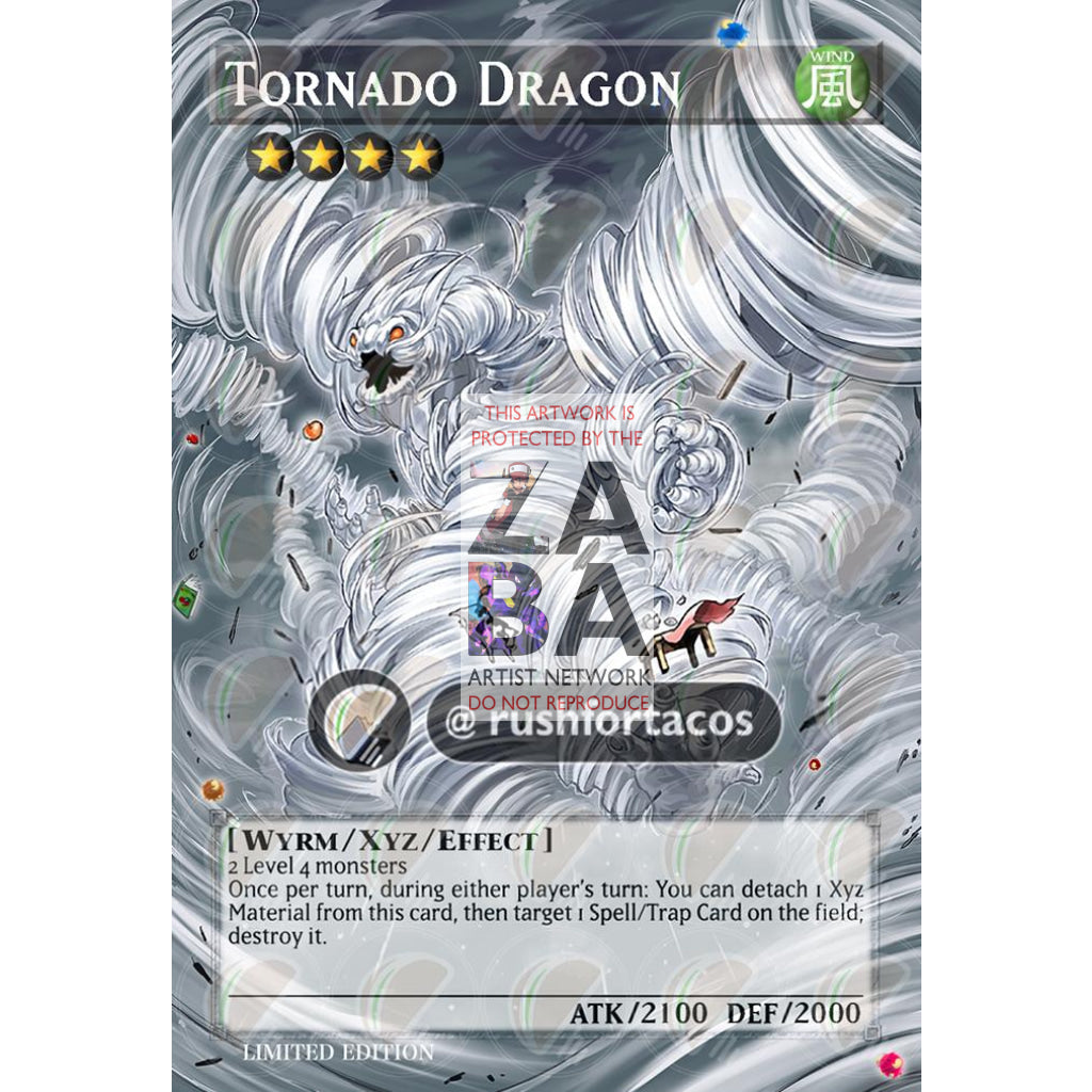 Tornado Dragon DUDE-EN019 Full Art ORICA - Custom Yu-Gi-Oh! Card - ZabaTV