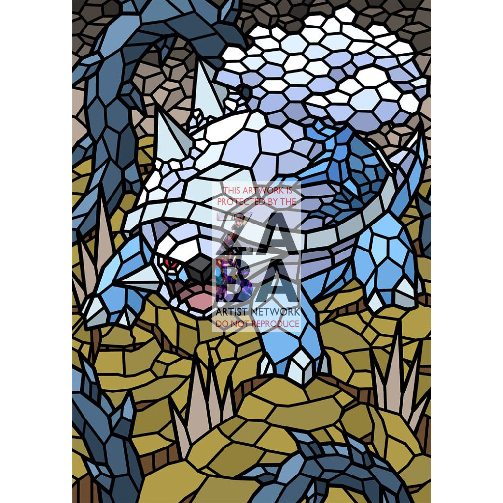 Torterra V Stained-Glass Custom Pokemon Card - ZabaTV