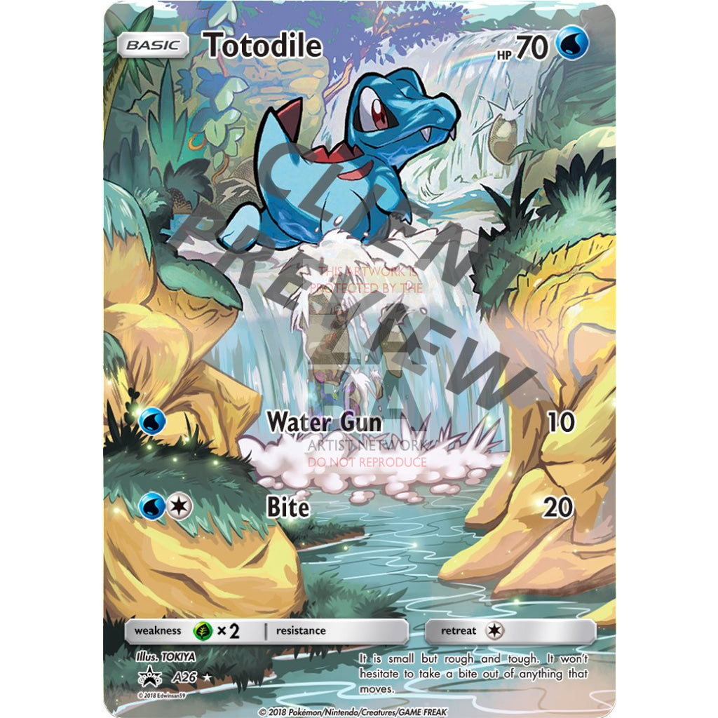 Totodile 18/73 Shining Legends Extended Art Custom Pokemon Card - ZabaTV