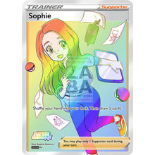 Trainer Sophie Kelevra Custom Pokemon Card Artist Rainbow Rare / Silver Foil