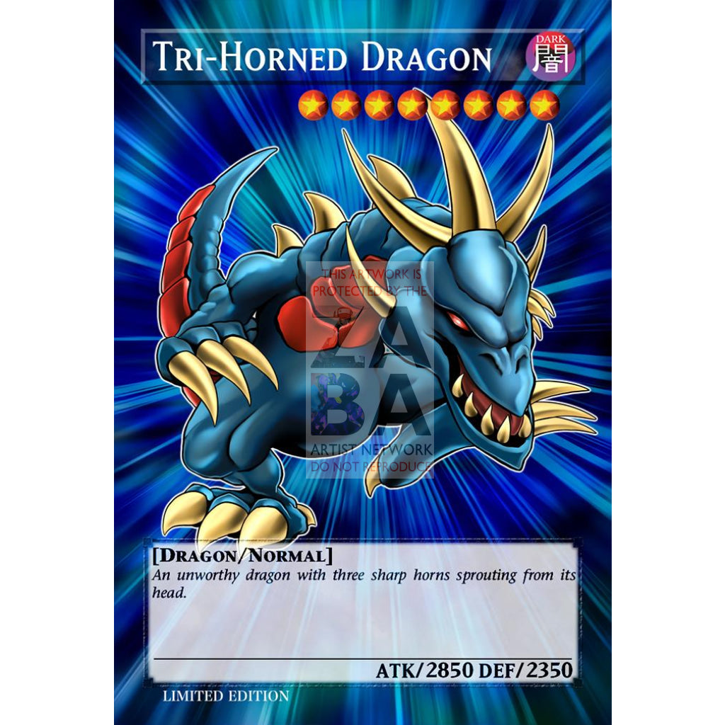 Tri-Horned Dragon Full Art ORICA - Custom Yu-Gi-Oh! Card - ZabaTV
