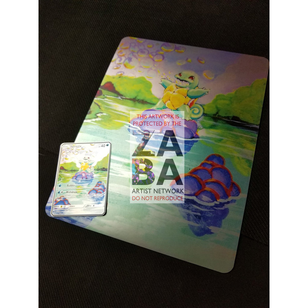 TRIPLE PACK Bulbasaur, Charmander & Squirtle 8"x10.5" Holographic Posters + Cards Gift Set - ZabaTV